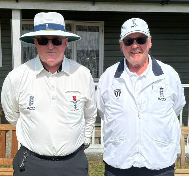 Umpires - Nigel Richards and Michael Borland Umpires - Nigel Richards and Michael Borland